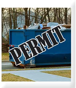  dumpster permit icon